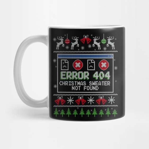 Error 404 Christmas Sweater Not Found Jumper by NerdShizzle